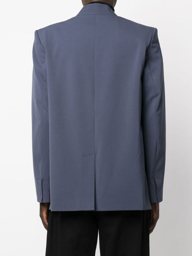 Blue Long Sleeve Kimono Blazer