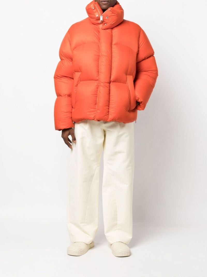 Orange Padded Puffer Jacket