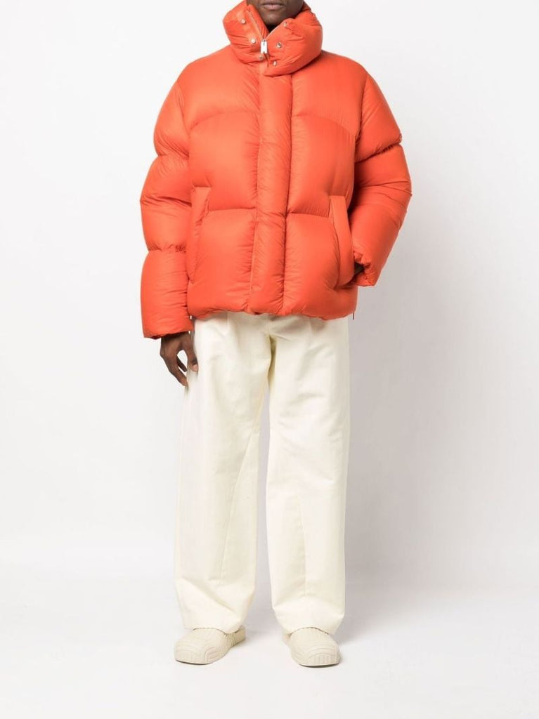Orange Padded Puffer Jacket