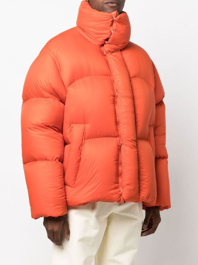 Orange Padded Puffer Jacket