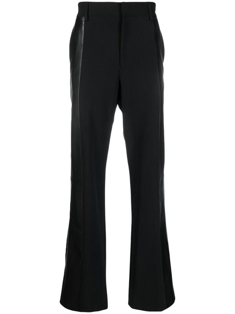 Black Panelled Tailored Trousers
