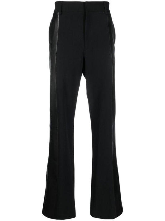 Black Panelled Tailored Trousers