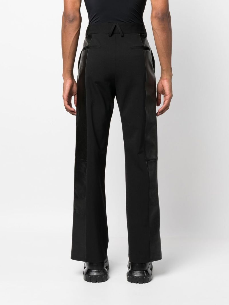 Black Panelled Tailored Trousers