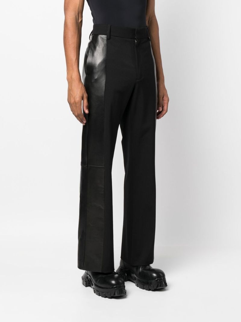 Black Panelled Tailored Trousers
