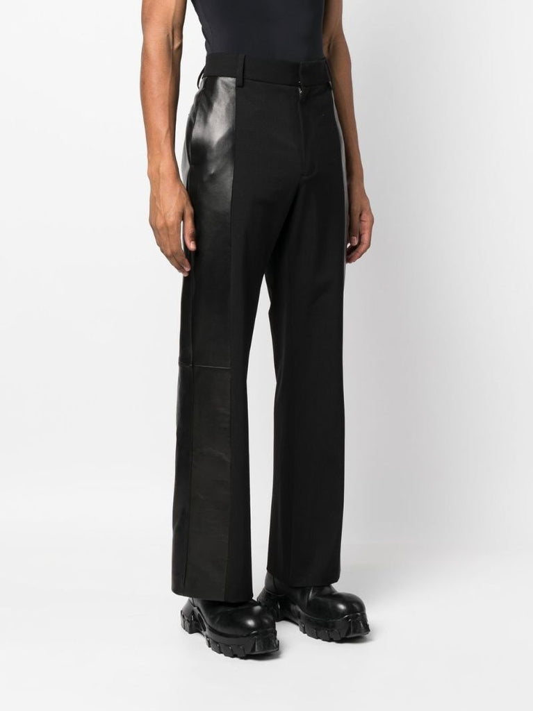 Black Panelled Tailored Trousers