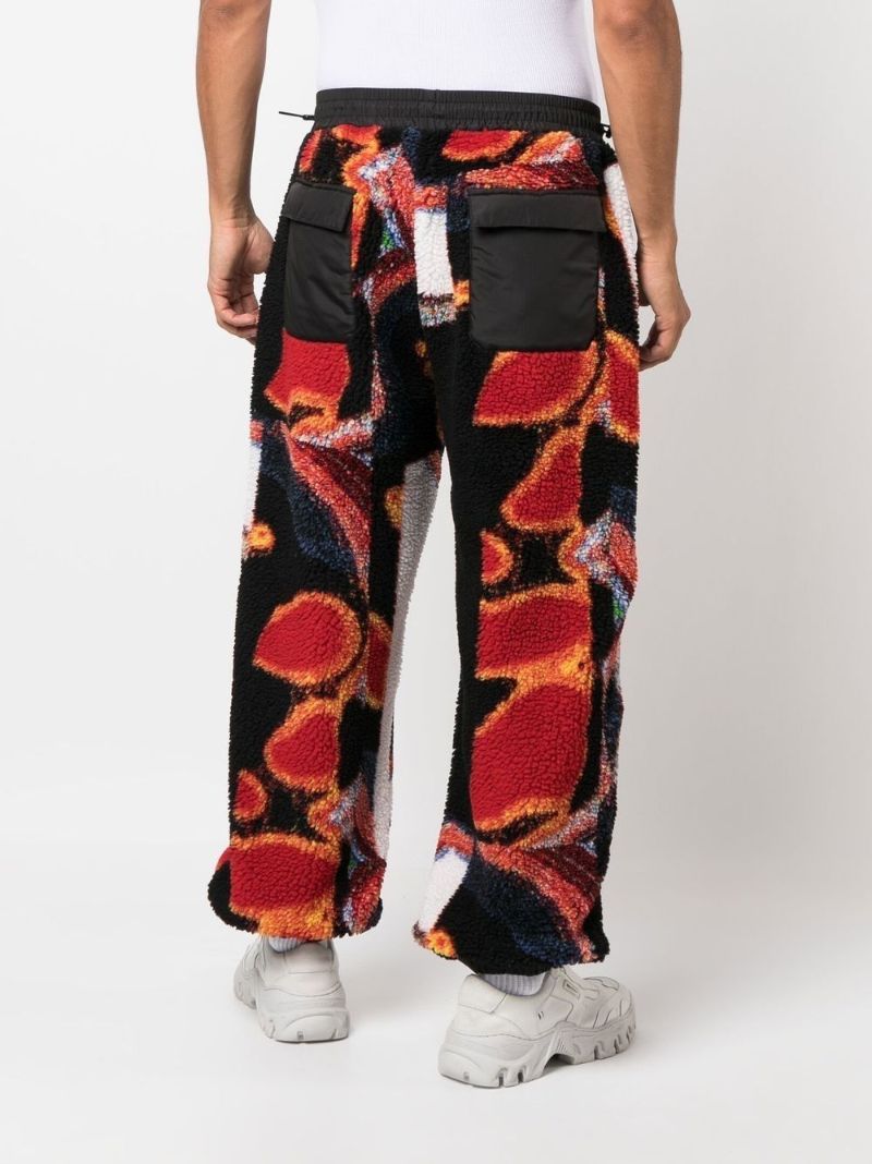 Black Teddy Jacquard Track Pants