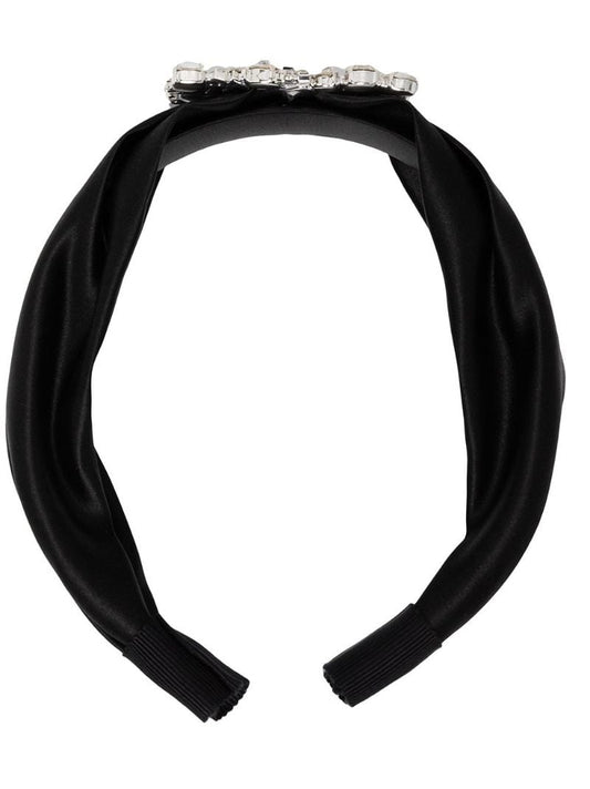 Black Elise Crystal Headband