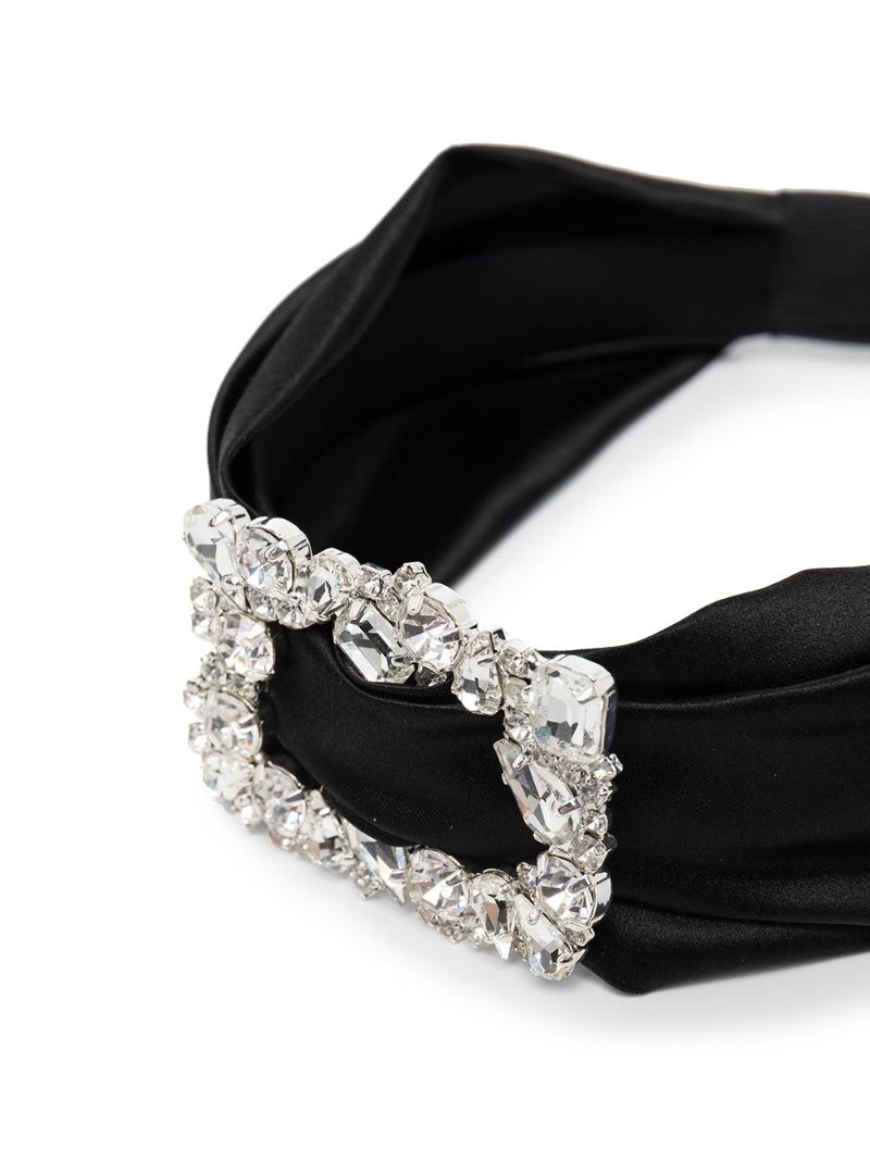 Black Elise Crystal Headband