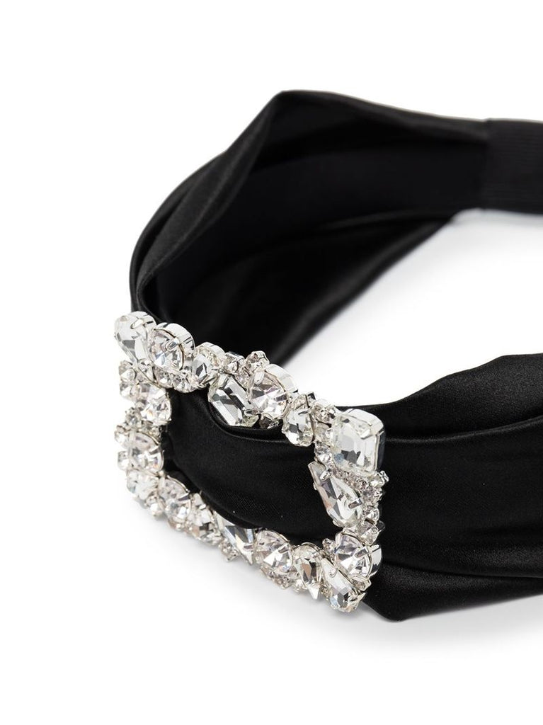 Black Elise Crystal Headband