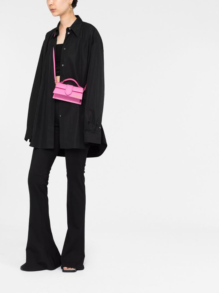 Pink Le Bambino Mini Leather Tote Bag
