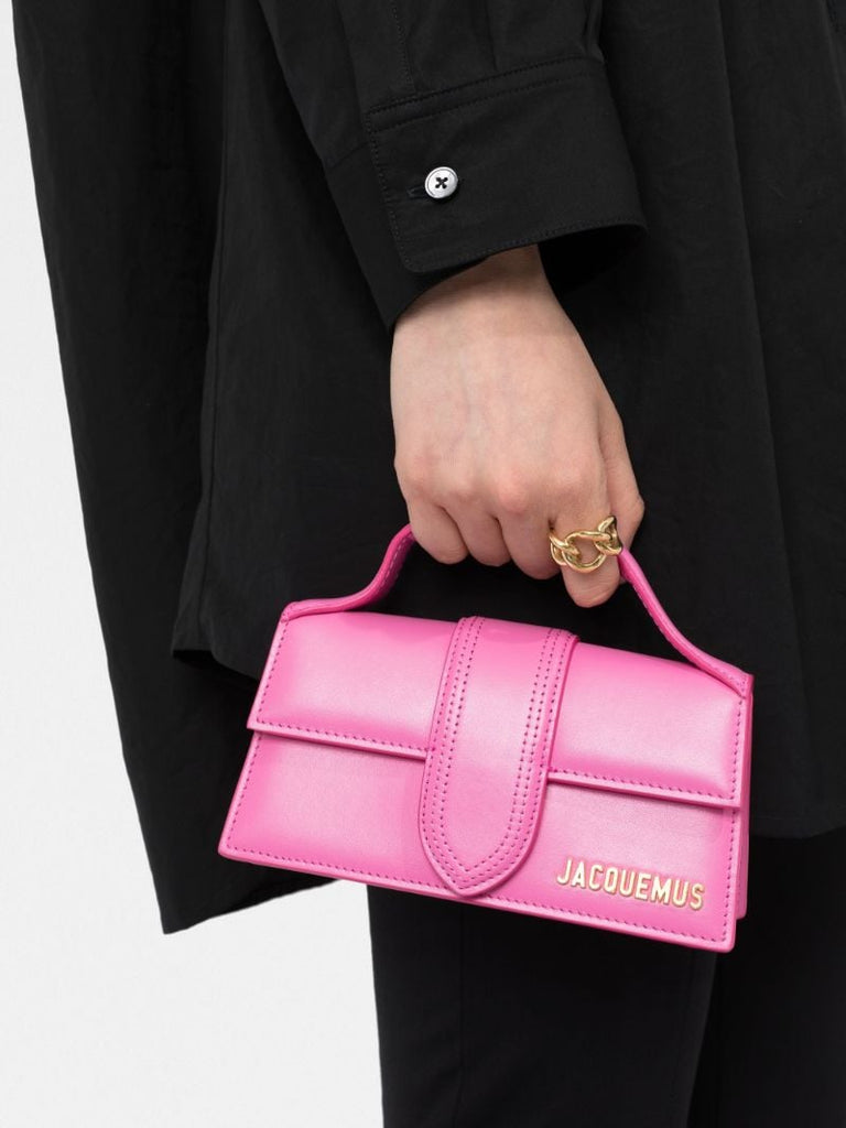 Pink Le Bambino Mini Leather Tote Bag