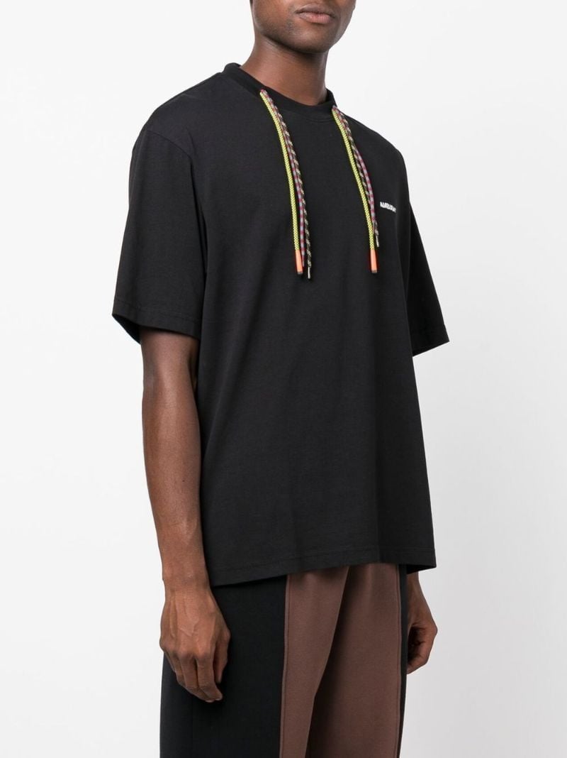 Black Drawstring Organic Cotton T-shirt
