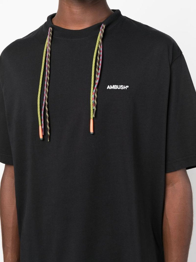 Black Drawstring Organic Cotton T-shirt