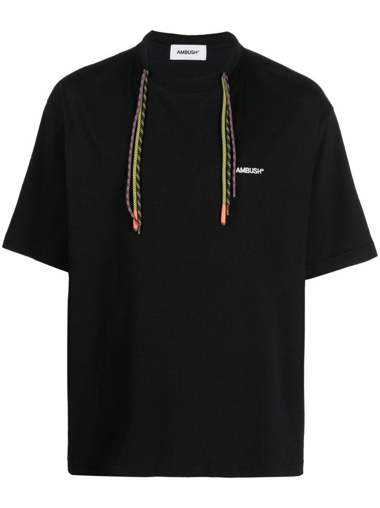 Black Drawstring Organic Cotton T-shirt