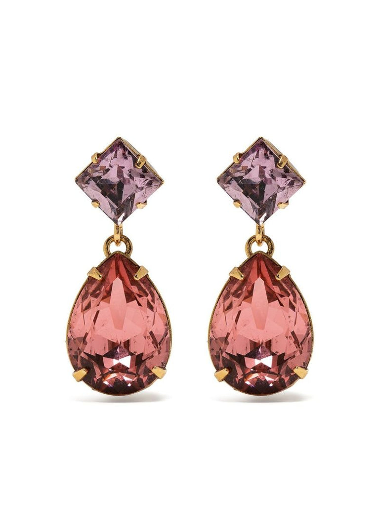 Gold-tone Ramona Crystal-embellished Earrings
