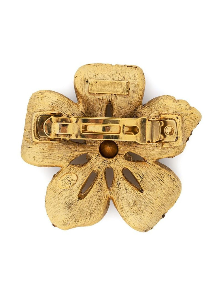 Gold-tone Yelena Crystal-embellished Barrette