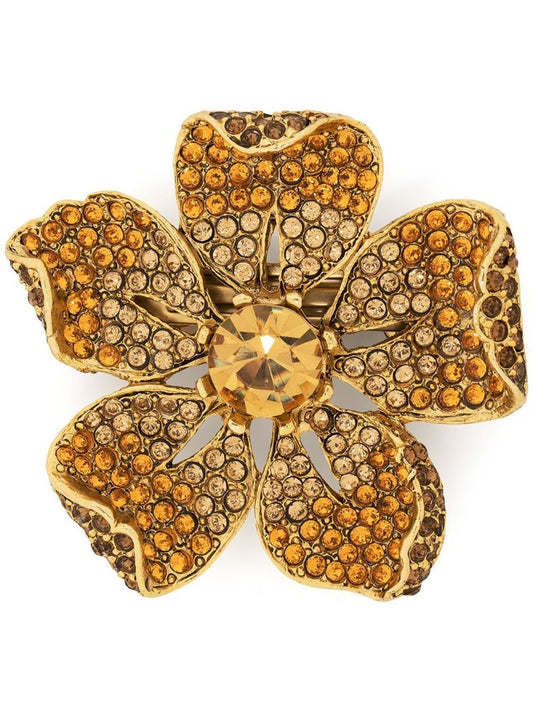 Gold-tone Yelena Crystal-embellished Barrette