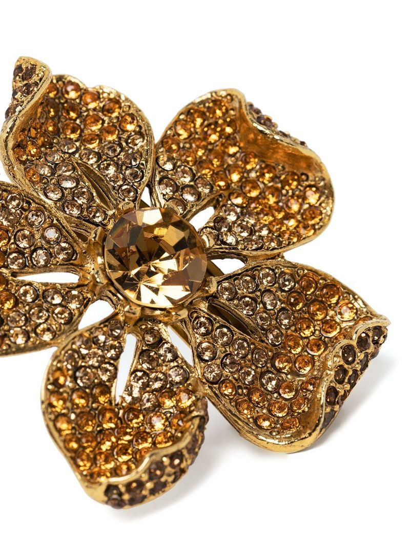 Gold-tone Yelena Crystal-embellished Barrette