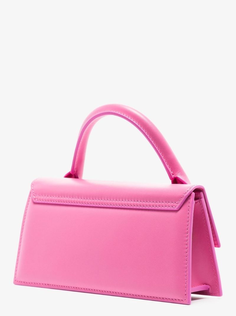 Pink Le Chiquito Long Leather Tote Bag