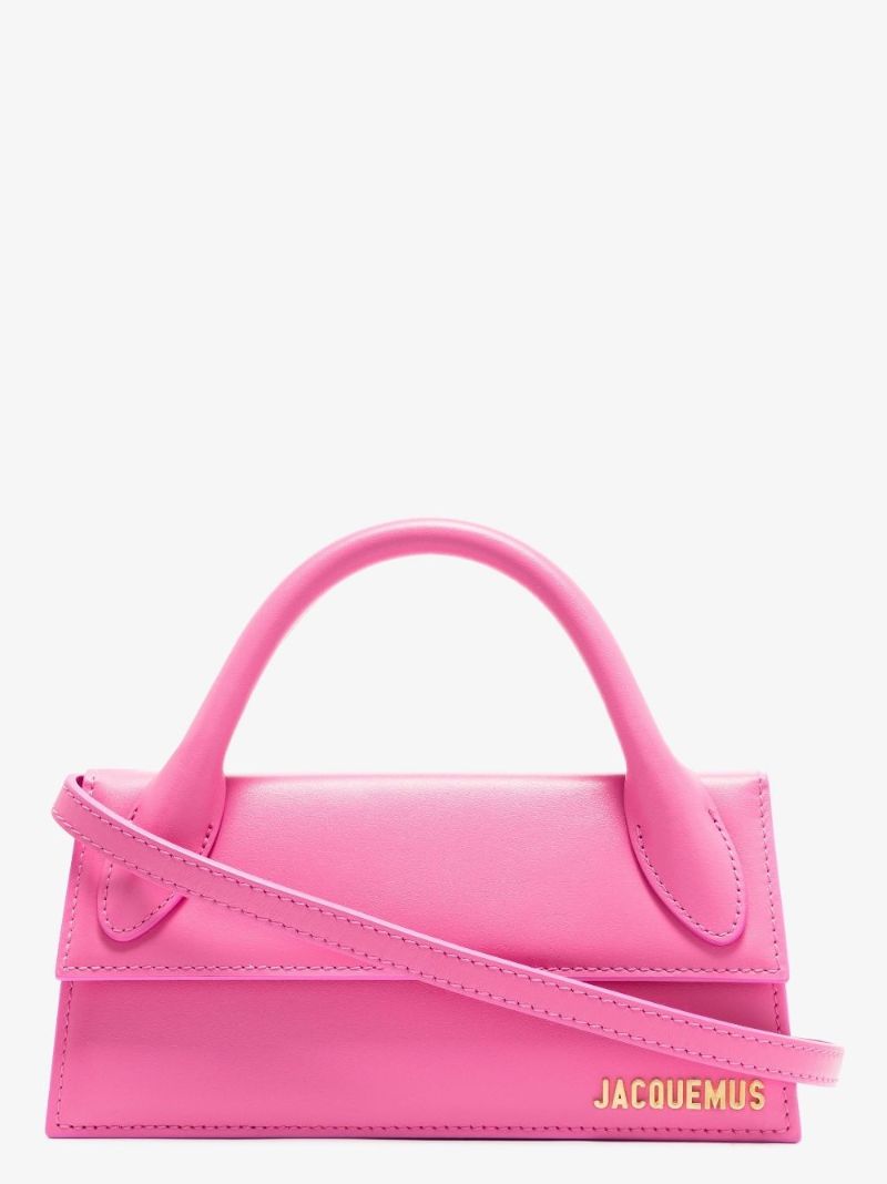 Pink Le Chiquito Long Leather Tote Bag
