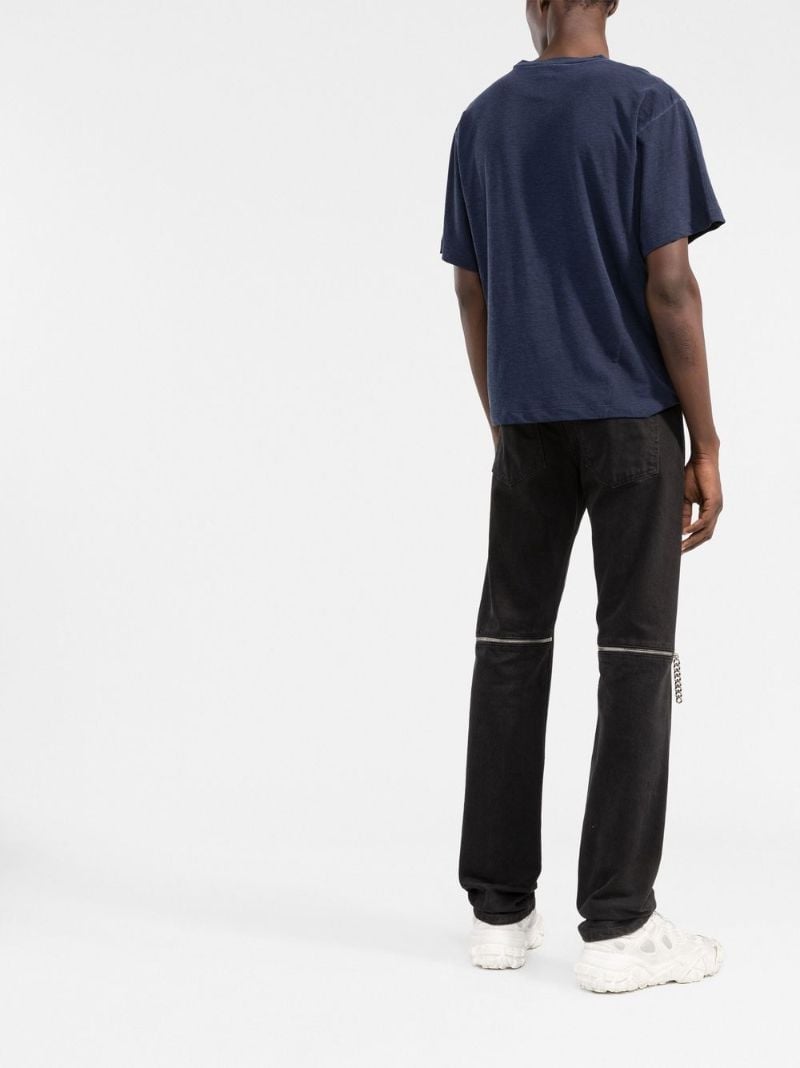 Navy Logo Print T-shirt
