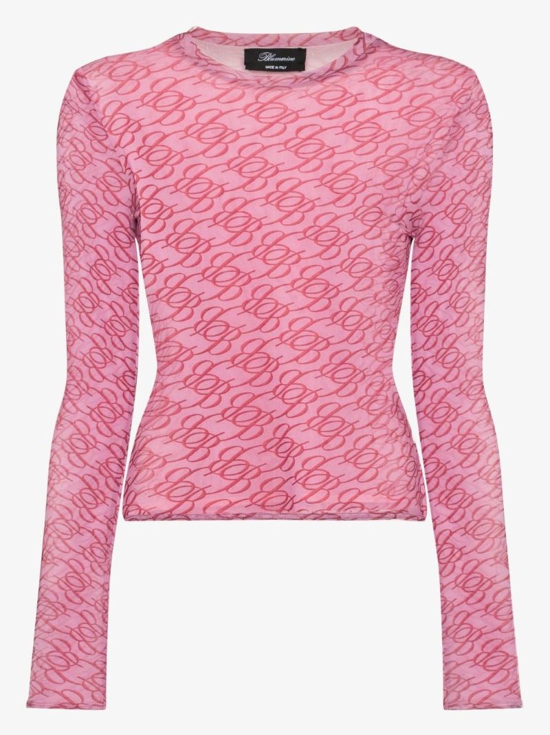 Pink Monogram Tulle T-shirt