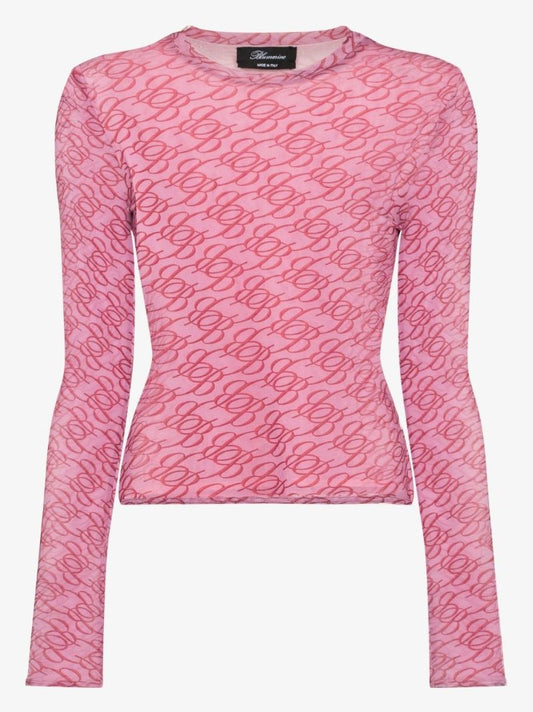 Pink Monogram Tulle T-shirt