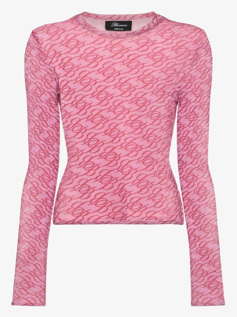 Pink Monogram Tulle T-shirt