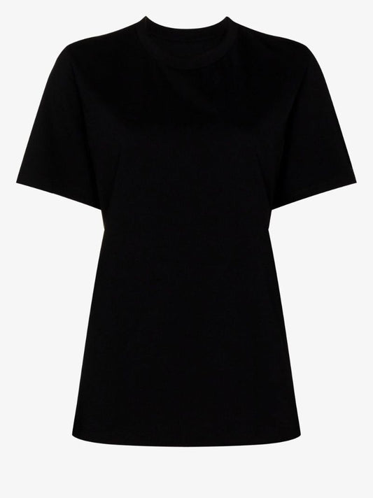 Black Logo Cotton T-shirt