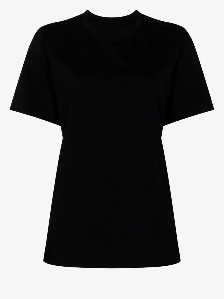 Black Logo Cotton T-shirt
