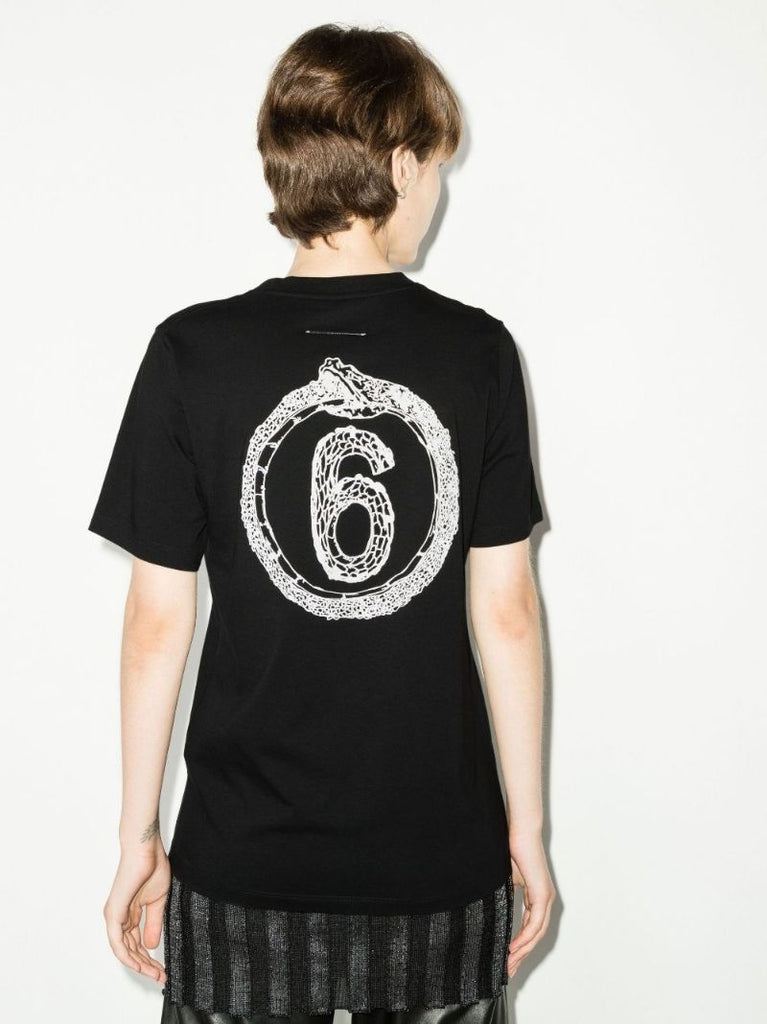 Black Logo Cotton T-shirt