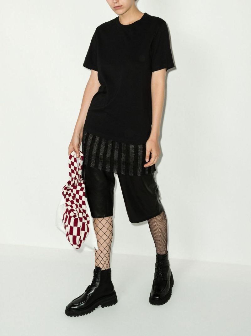Black Logo Cotton T-shirt