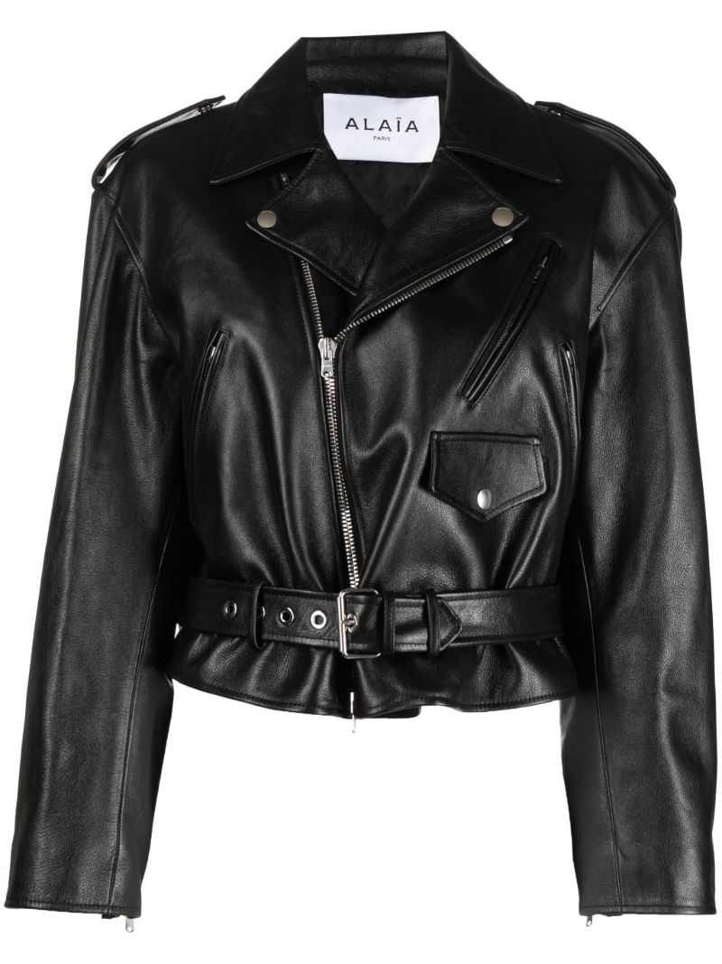 Black Leather Biker Jacket