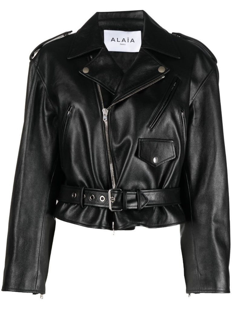 Black Leather Biker Jacket