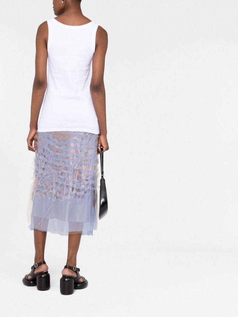 White Logo Tank Top