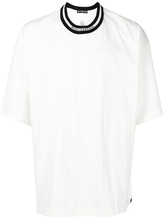 White Logo Collar T-shirt