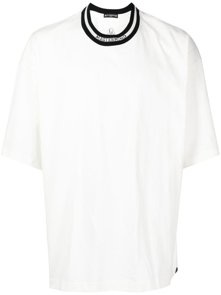 White Logo Collar T-shirt