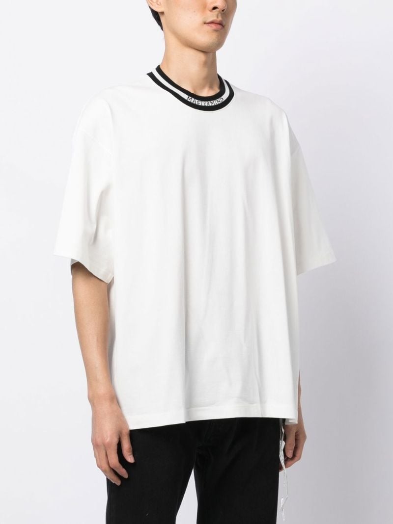 White Logo Collar T-shirt