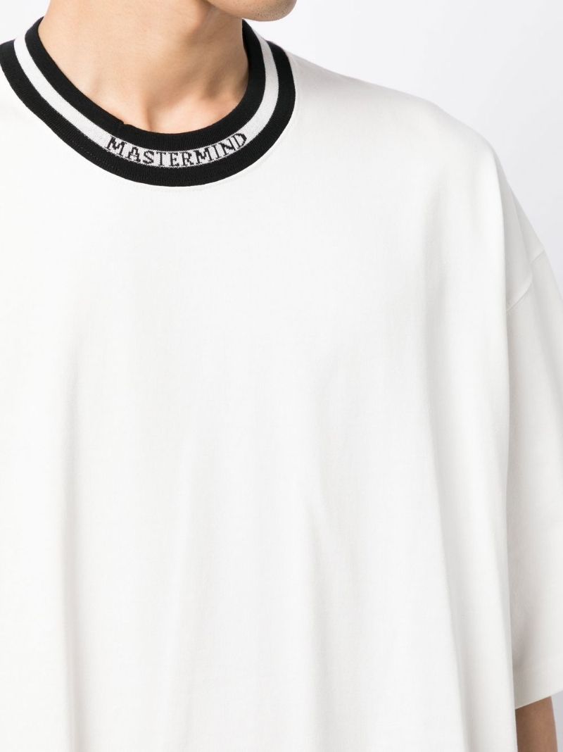 White Logo Collar T-shirt
