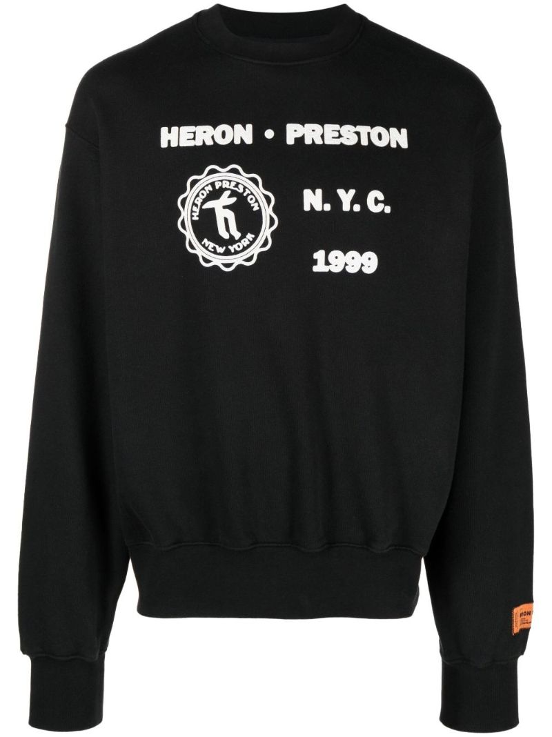Black Medieval Heron Sweatshirt