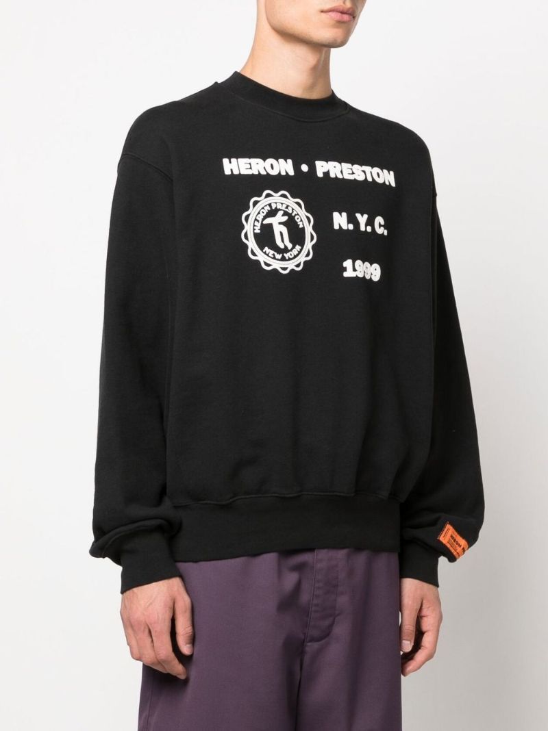 Black Medieval Heron Sweatshirt