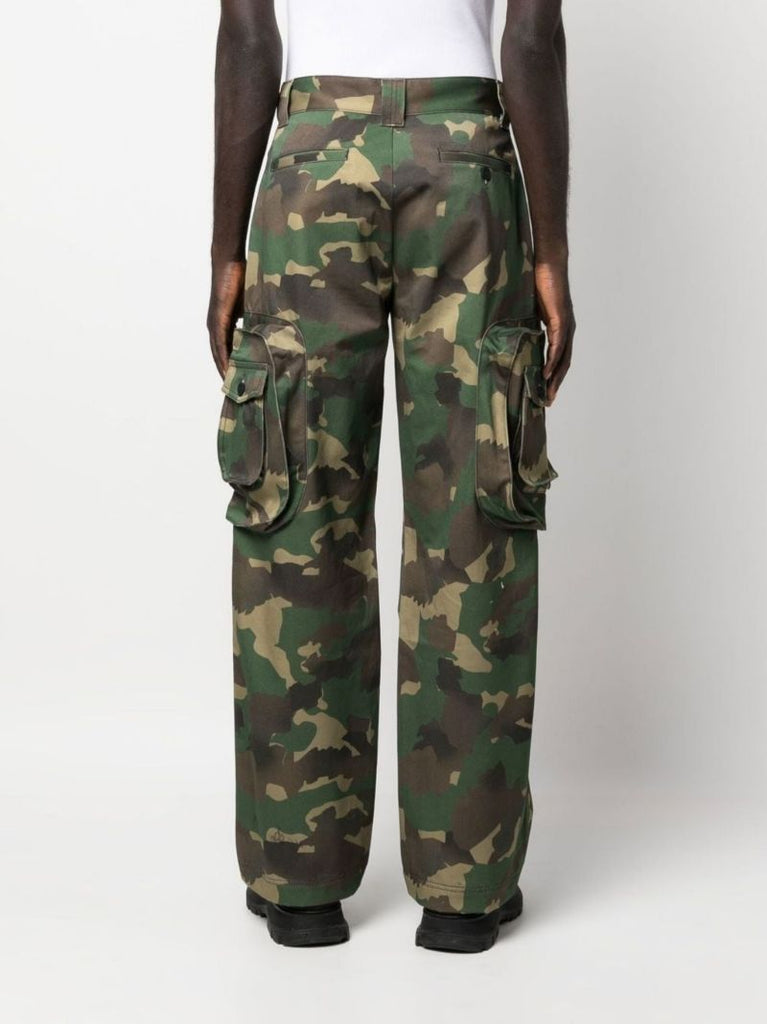 Green Camouflage Cargo Trousers