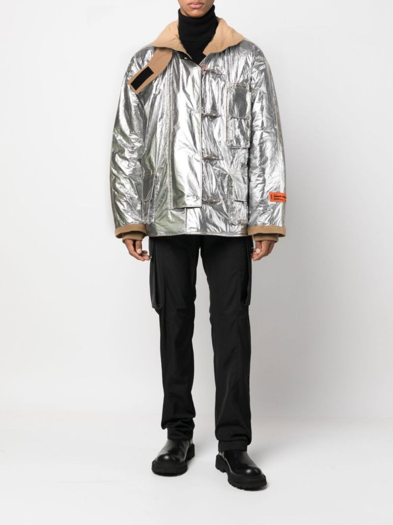Silver Metallic Fireman Jacket