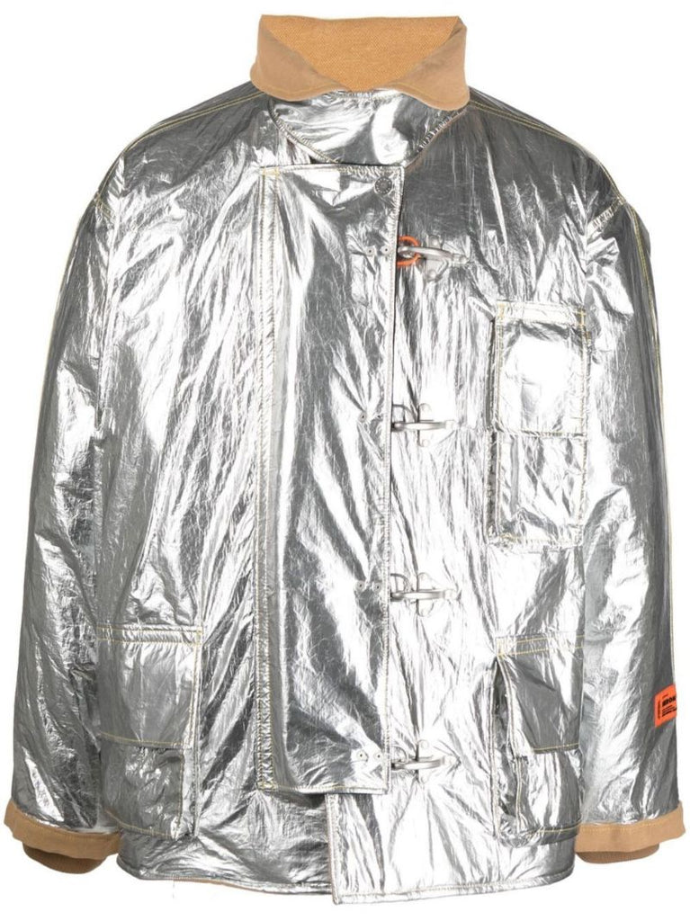 Silver Metallic Fireman Jacket