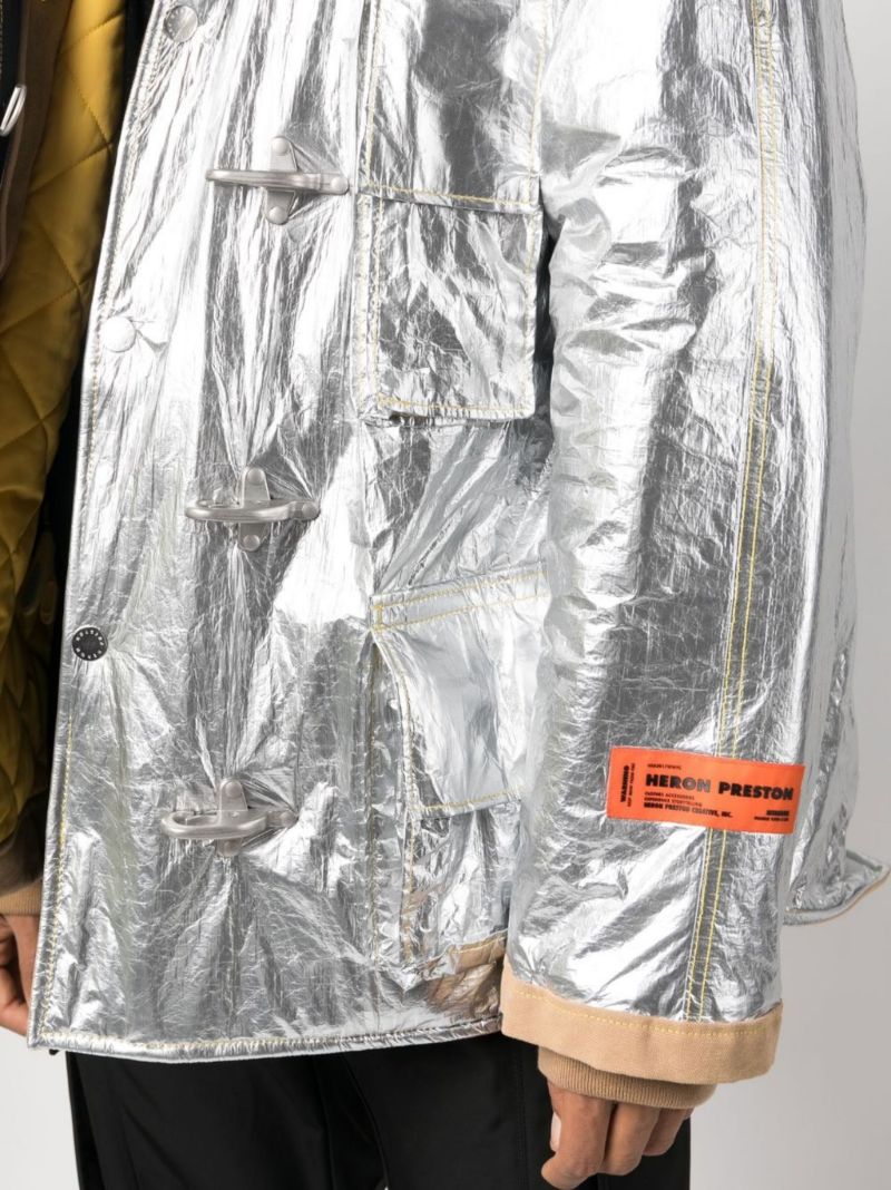 Silver Metallic Fireman Jacket