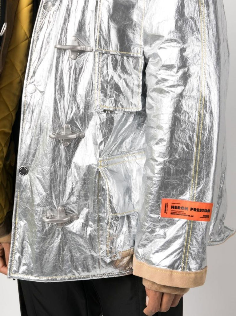 Silver Metallic Fireman Jacket