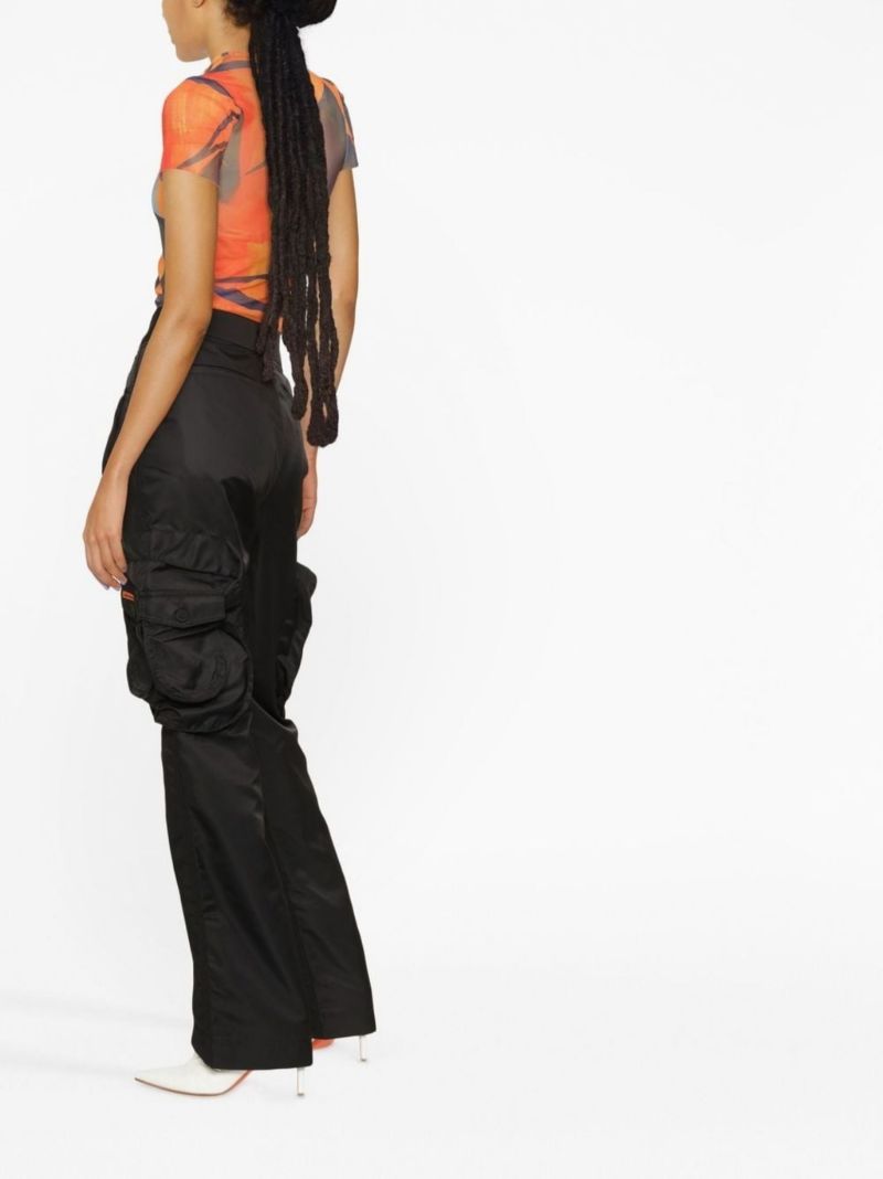 Black Ex-ray Cargo Trousers