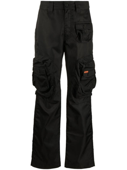 Black Ex-ray Cargo Trousers