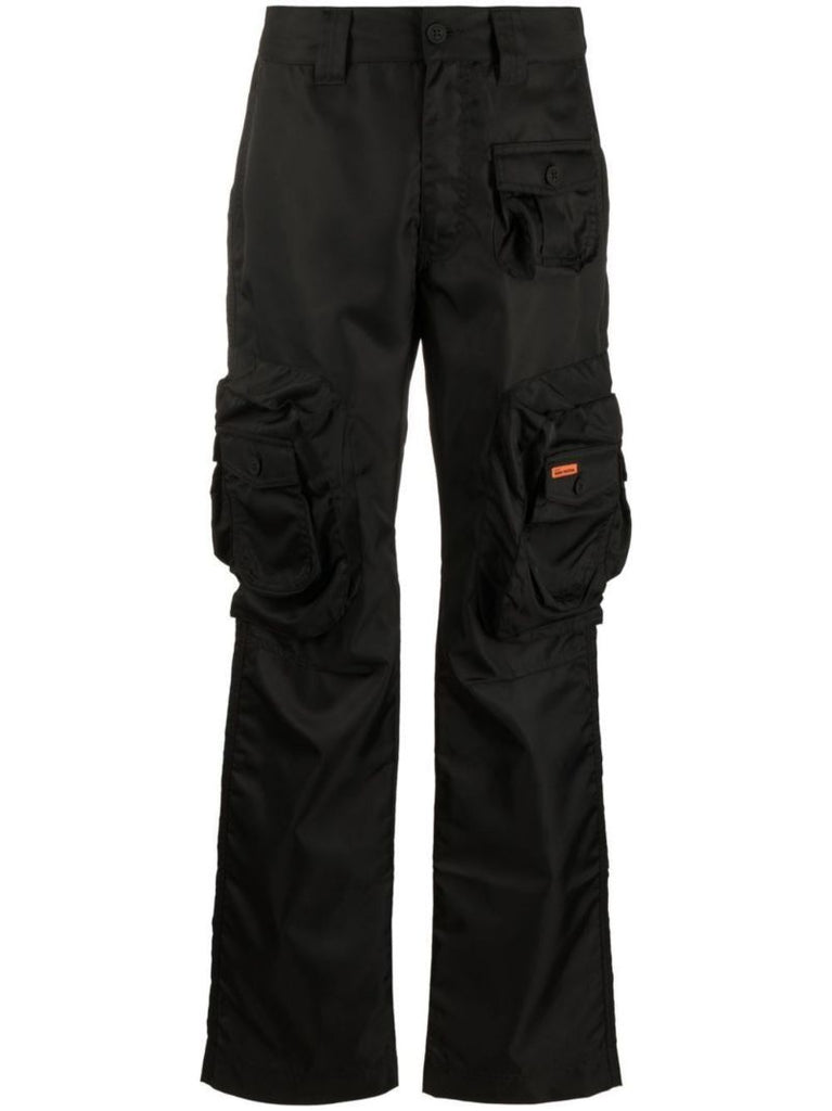 Black Ex-ray Cargo Trousers