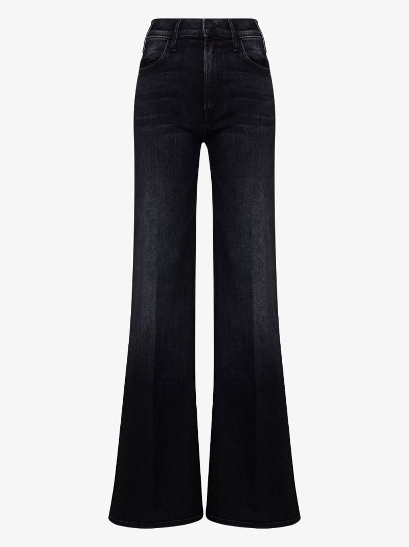 Black the Hustler High Waist Wide Leg Jeans